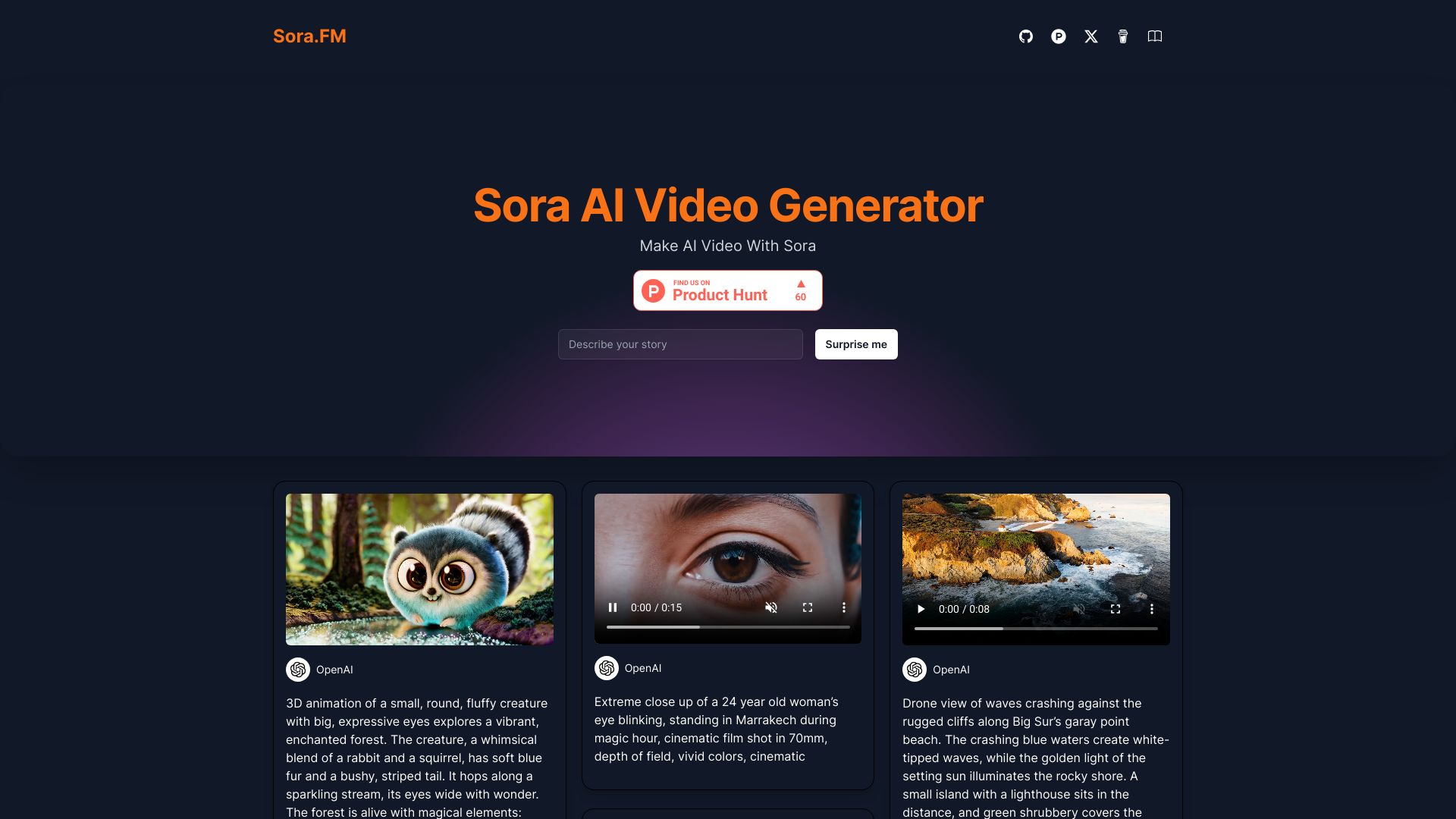 Sora AI Video Generator