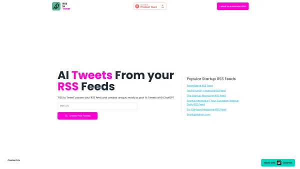RSS to Tweet