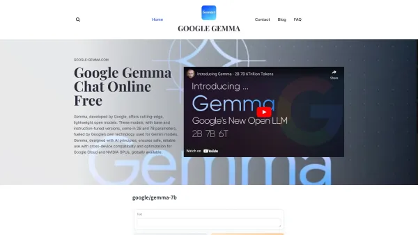 Google Gemma Chat Free