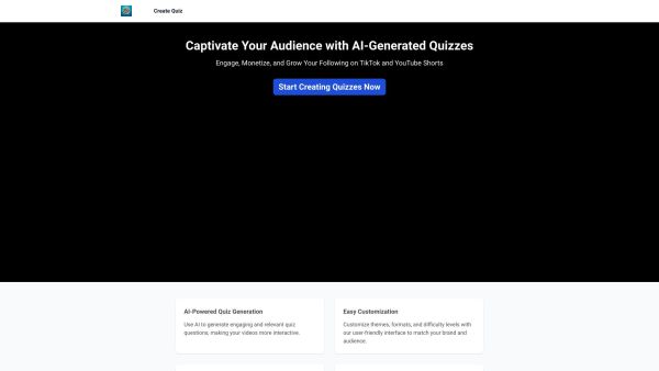 QuizTok - AI Generated Quiz Videos for TikTok