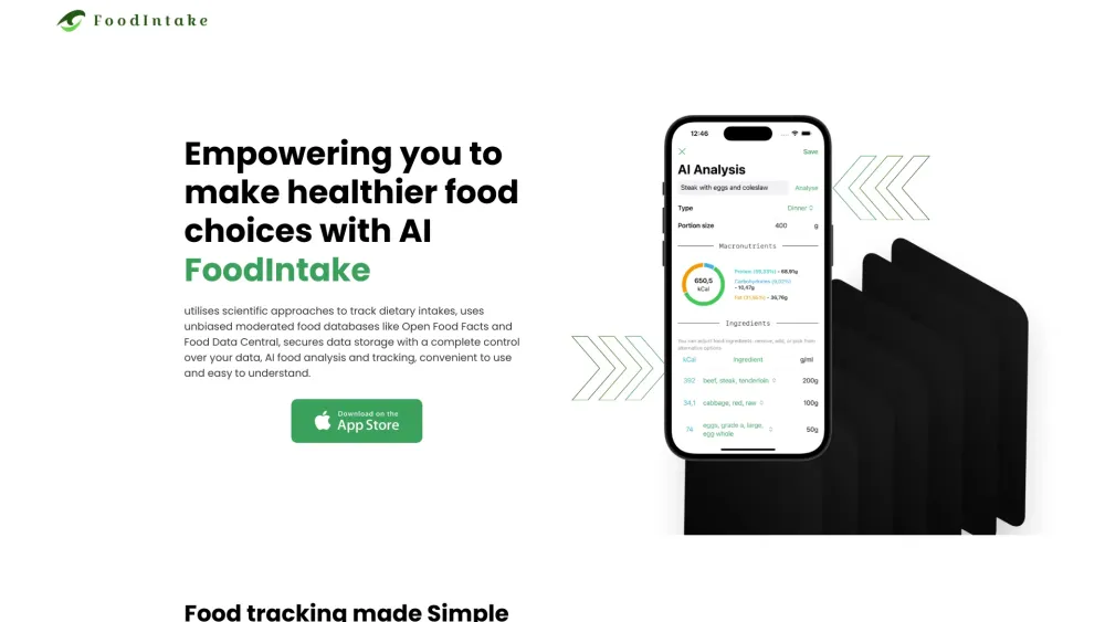 FoodIntake Preview