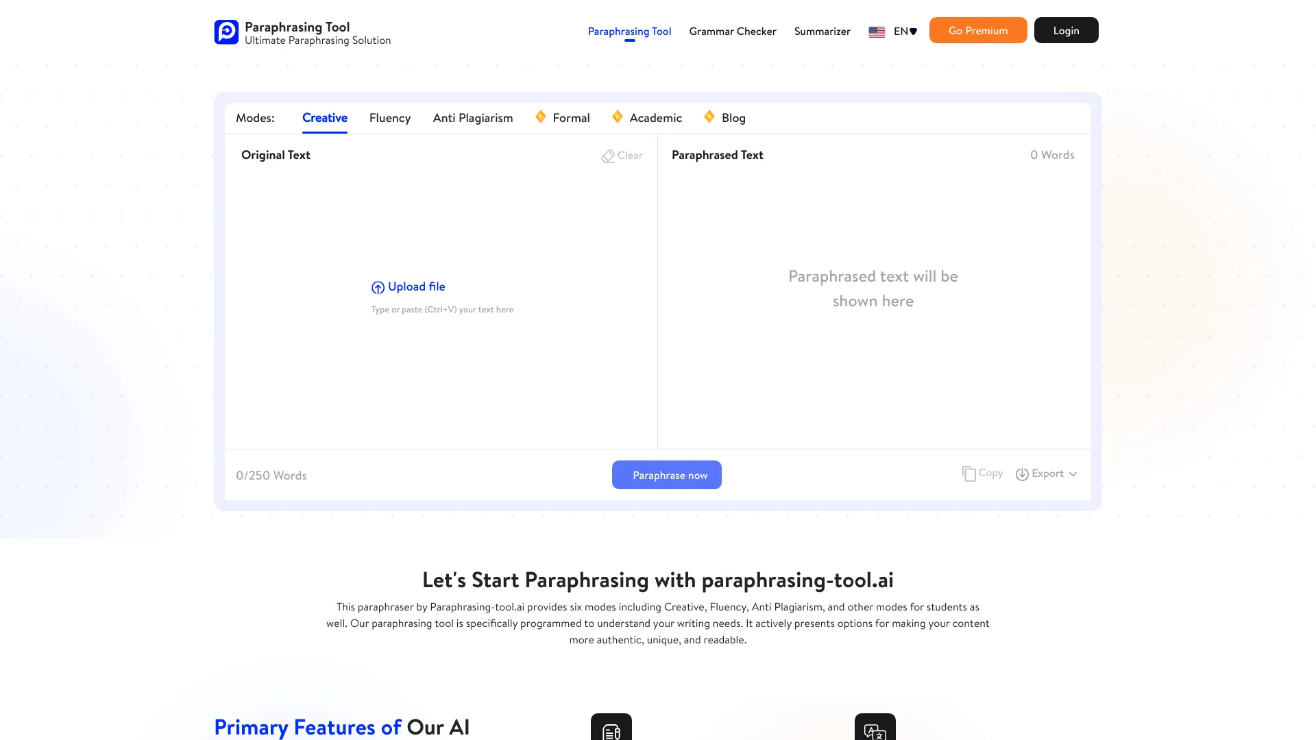 Paraphrasing-tool.ai