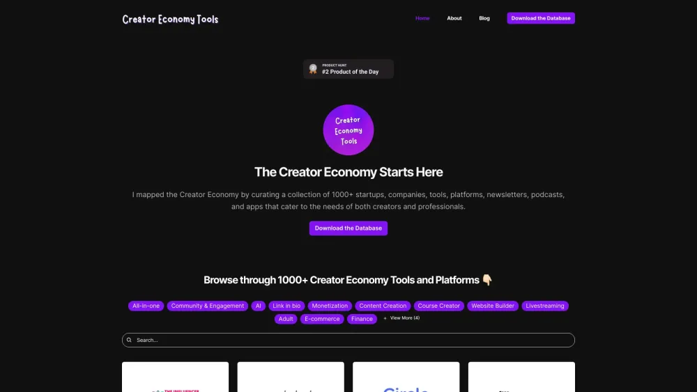 Creator Economy Tools Preview