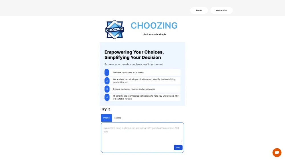 Choozing Preview
