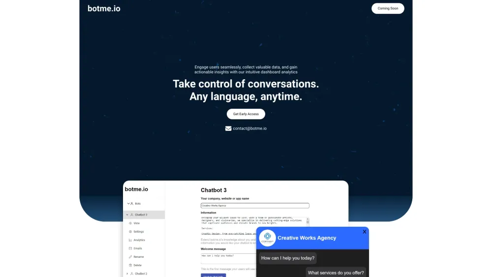 Botme.io Preview