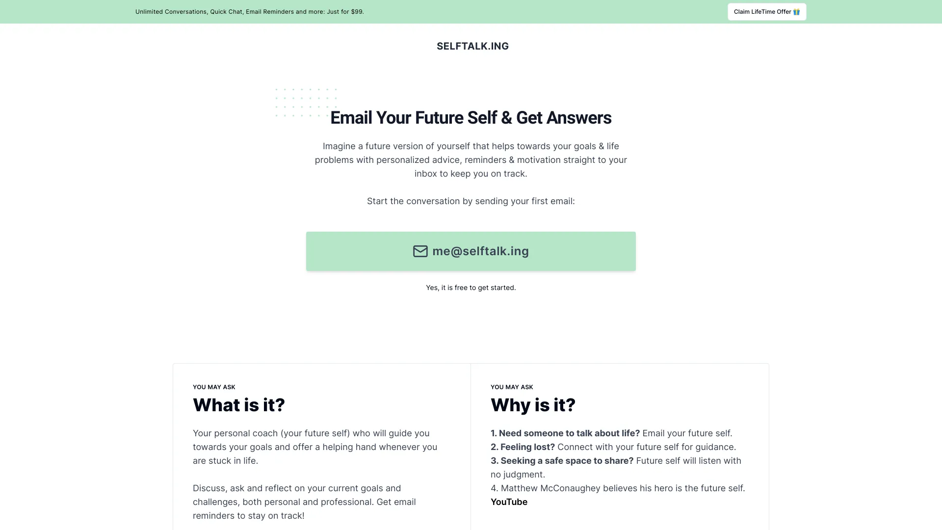 Selftalk.ing screenshot