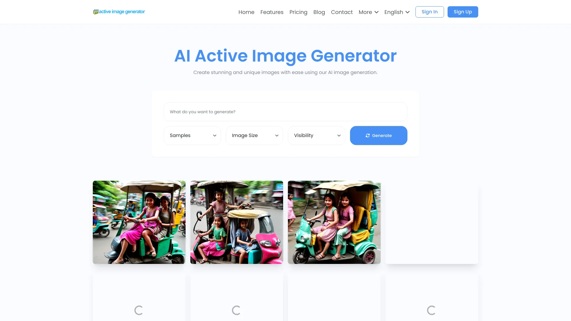 Active Image Generator