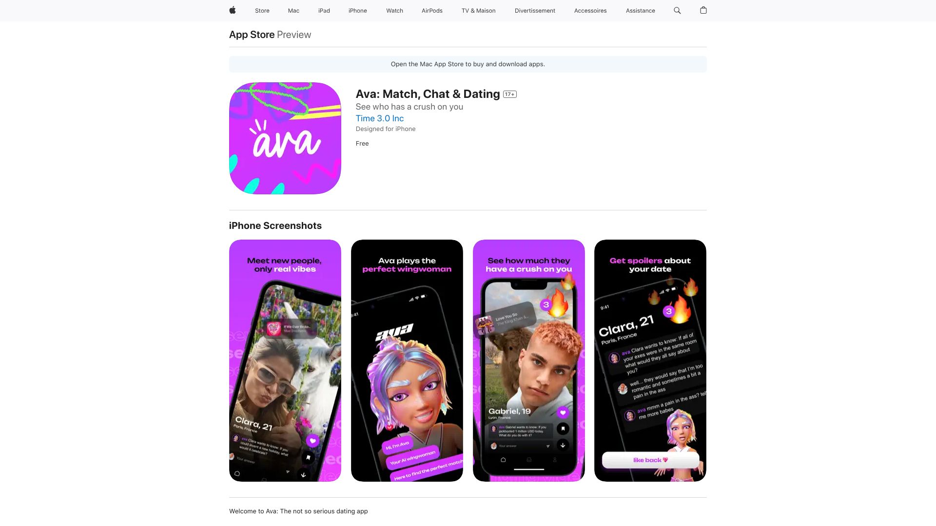 Ava: Match  Chat & Dating