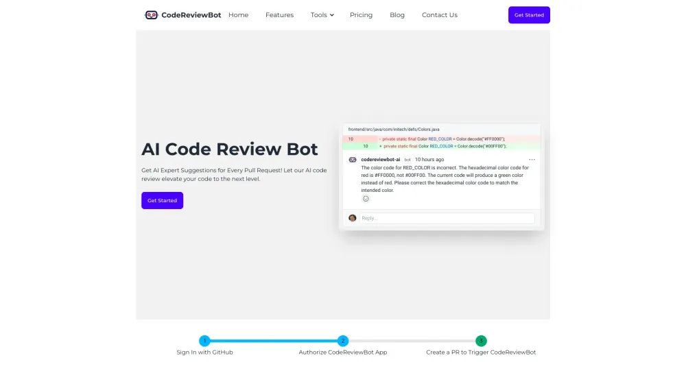 CodeReviewBot Preview