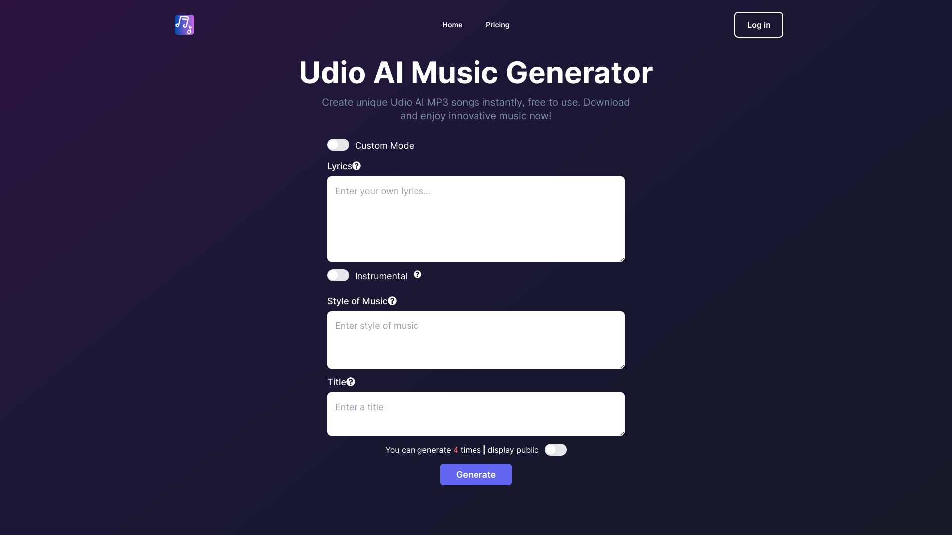 
UdioAI.ai
