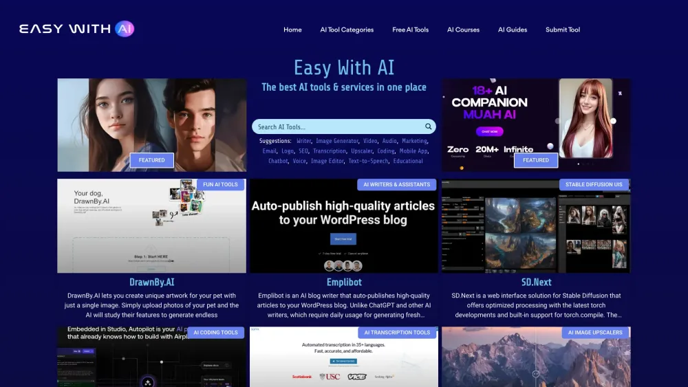 Easy With AI – Best AI Tools & Services