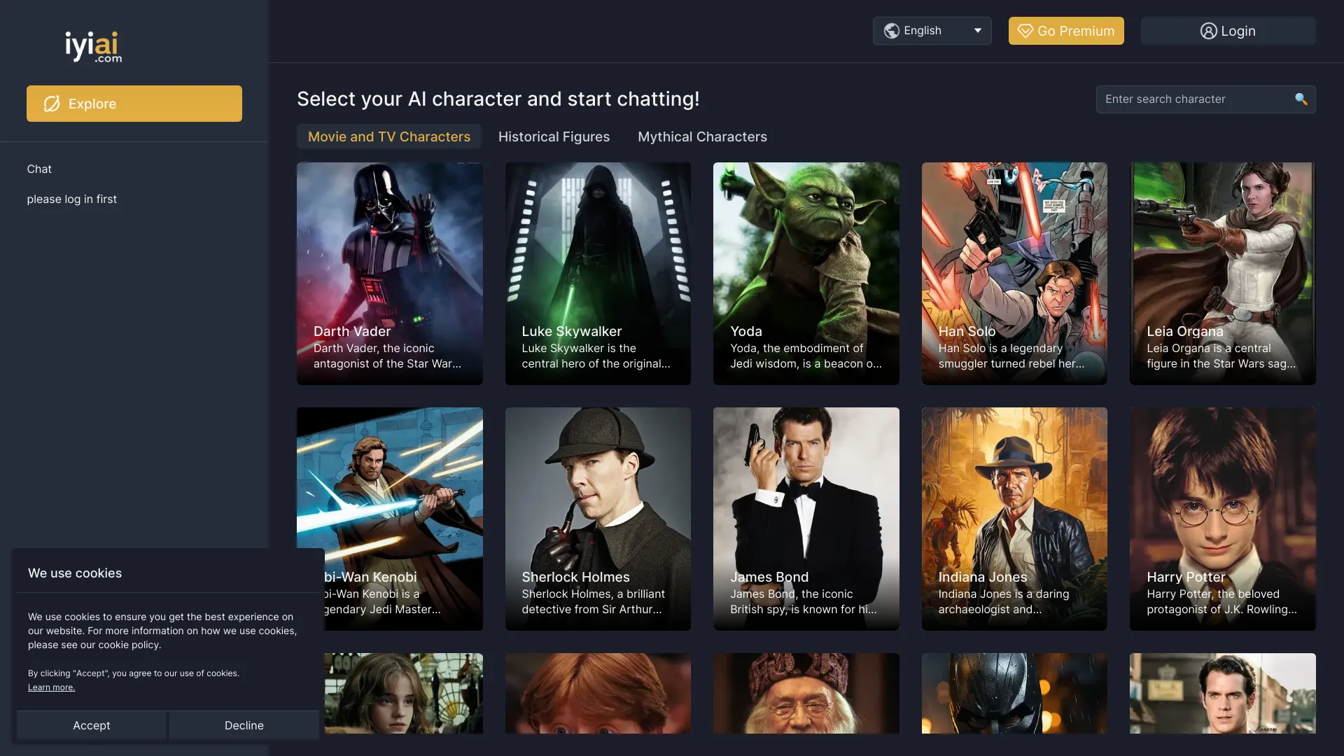 iyiai - Chat Across Dimensions