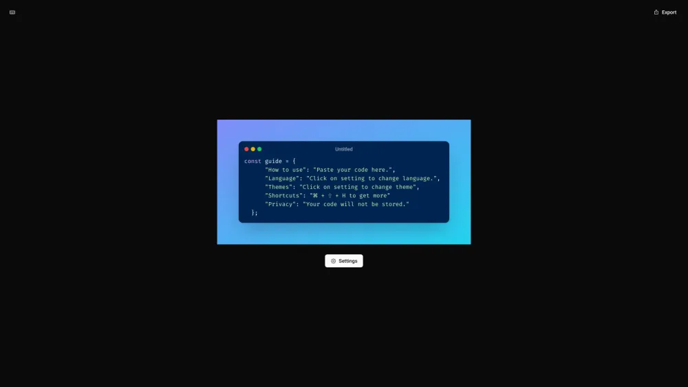 Code Screenshot Preview