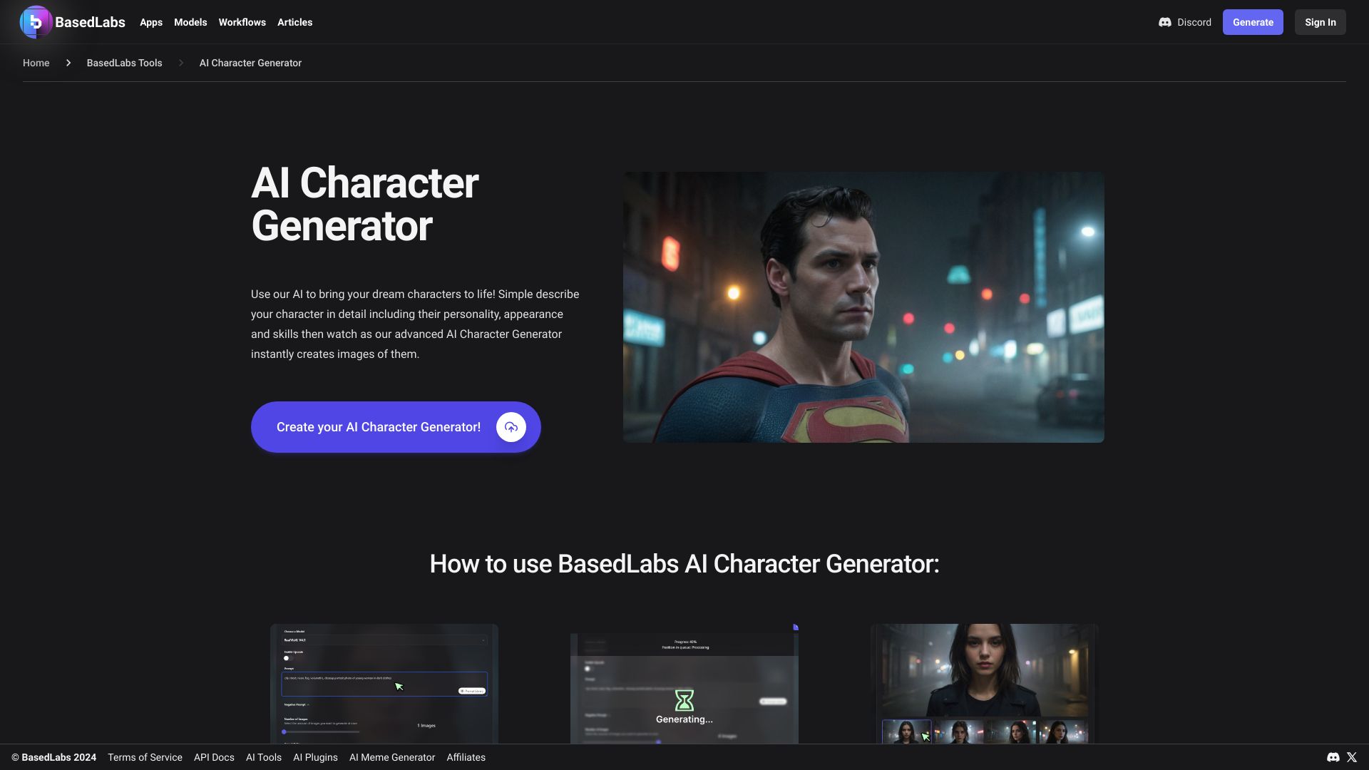 BasedLabs AI Character Generator : Reviews, Pricing, Core Features, Use ...