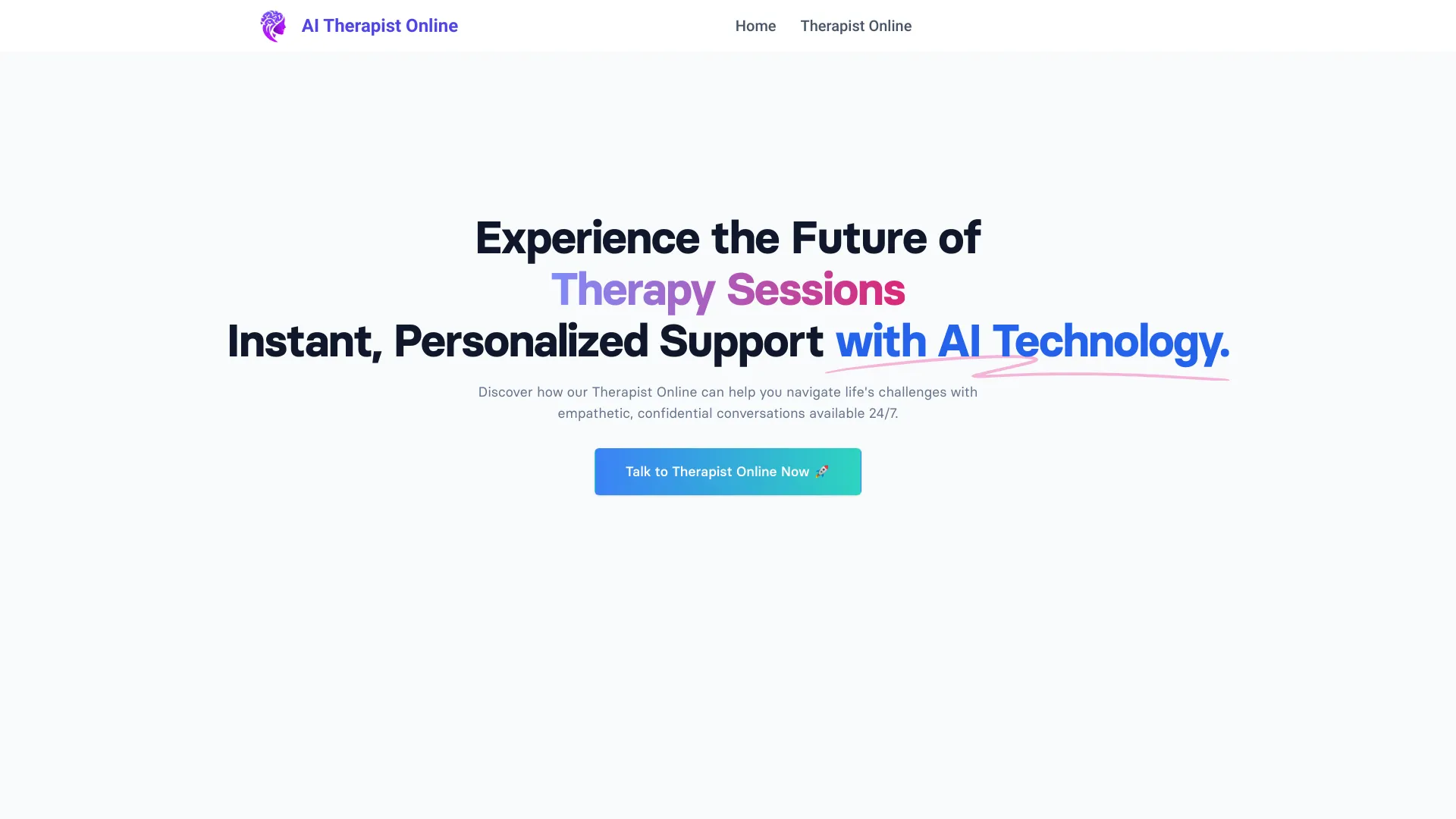 AI Therapist Online screenshot