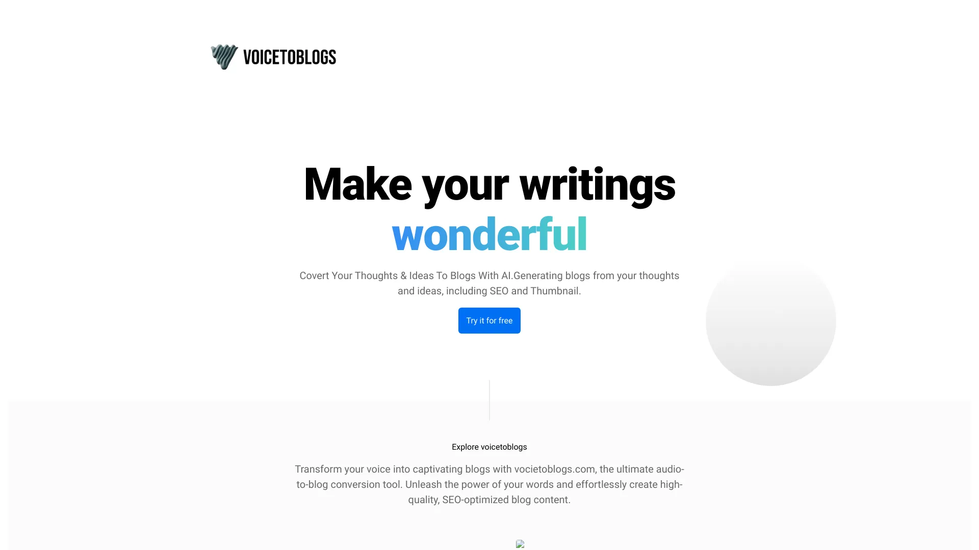 VoiceToBlogs