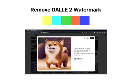 Remove DALLE 2™ Watermark Preview