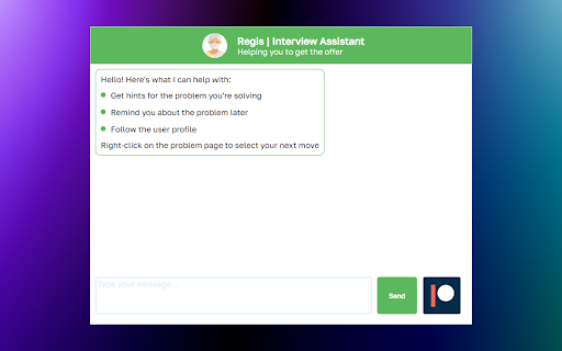 Regis AI: Coding Interviews Assistant Preview