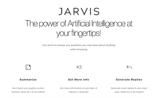 Jarvis - Your Smart ChatGPT AI Assistant Preview