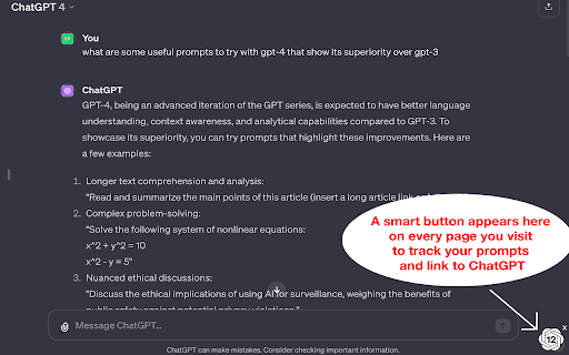 ChatGPT PromptCounter Preview