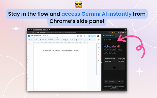 Gemini Side Panel Preview
