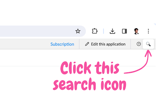 Zoho Creator Menu Search Preview