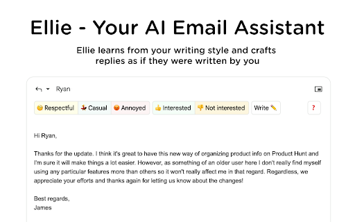 Ellie Email Assistant Preview