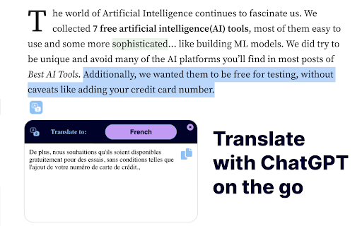AI Translate Preview