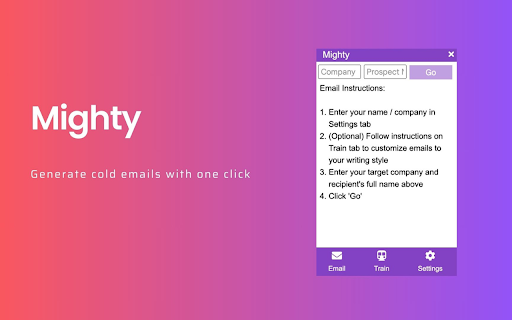 Mighty Chrome Extension Preview