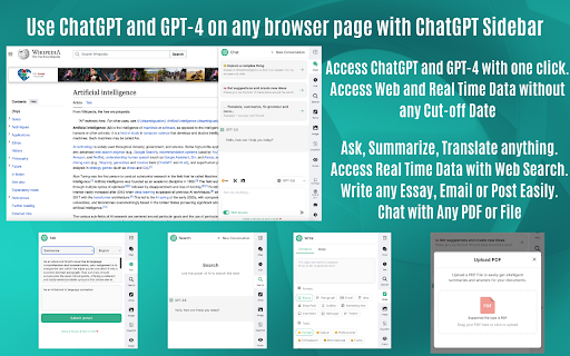 ChatGPT Sidebar & GPT-4 Vision & Gemini by AITOPIA Preview
