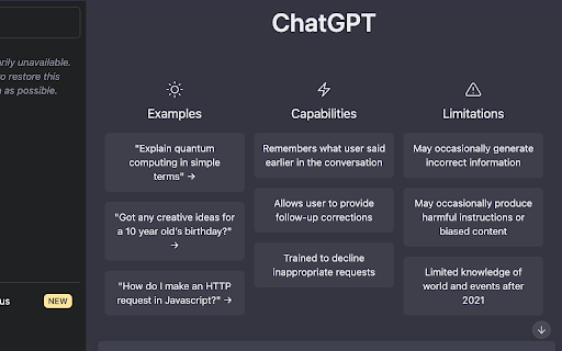 OpenAI Chat Mini Preview