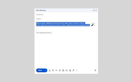 Gmail Add-on for Professional Email Writing Preview
