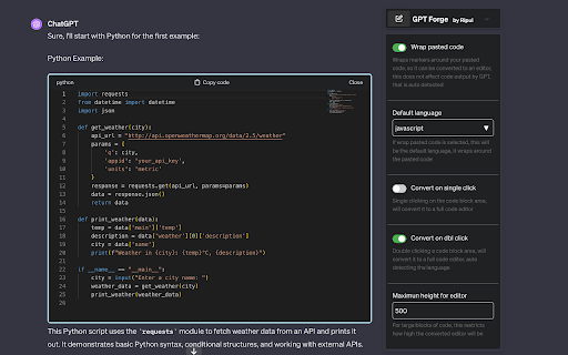 GPTCodeForge Preview