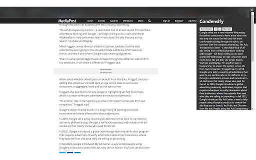 Condensify Preview