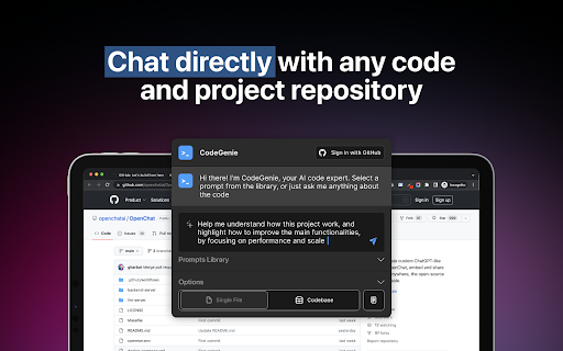 ChatGPT-powered AI Github Code Understanding Tool Preview
