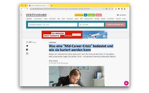 Austrian AI Rewrite & Translate Chrome Extension