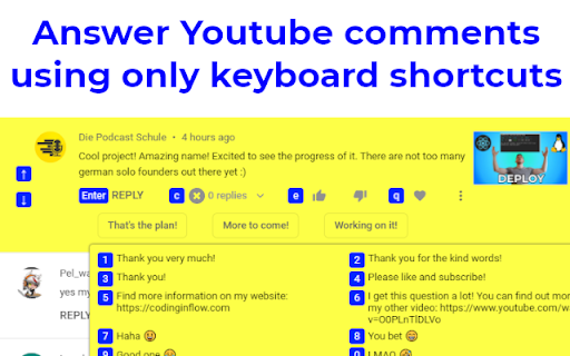 Youtube Comment AI Preview
