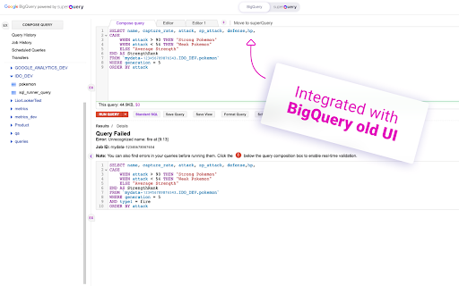 Powerful BigQuery IDE powered by AI Preview
