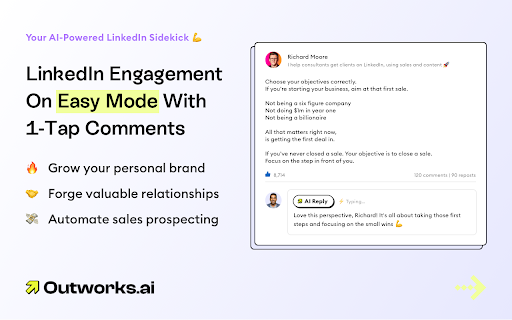 LinkedIn AI Comment Generator Preview