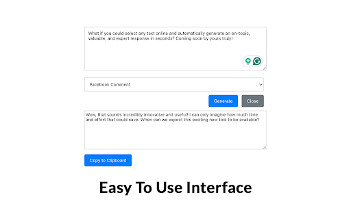 A.I. Reply Generator Preview