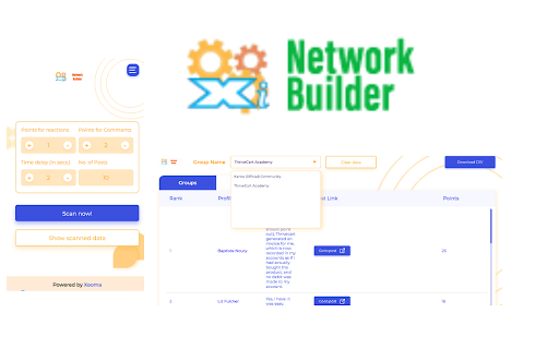 Xooma Intelligence Network Builder Preview