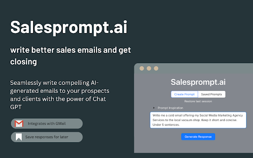 Sales Email Outreach Chrome Extension Preview