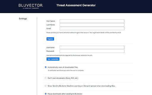 BluVector Threat Assessment Generator™ Preview