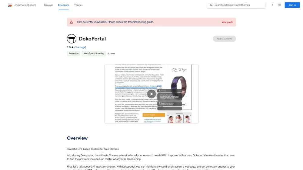 Powerful GPT based Toolbox for Your Chrome Preview