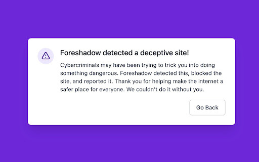 Foreshadow Anti-phishing Preview