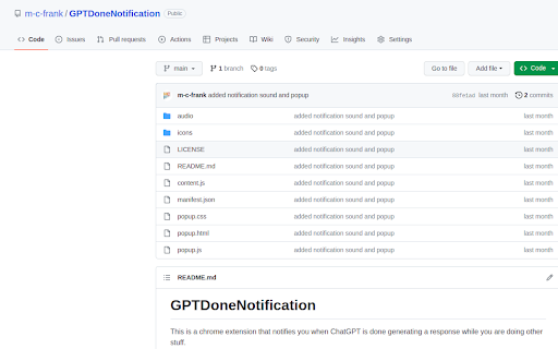 ChatGPT Notification Preview