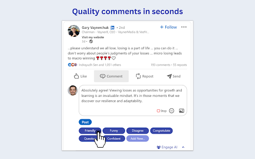 Use ChatGPT to write insightful LinkedIn ™ comments Preview