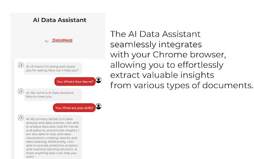 DataHeat Chrome Extension Preview