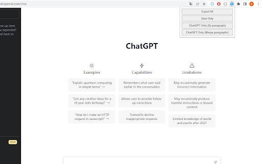ChatGPT Content Extractor Preview