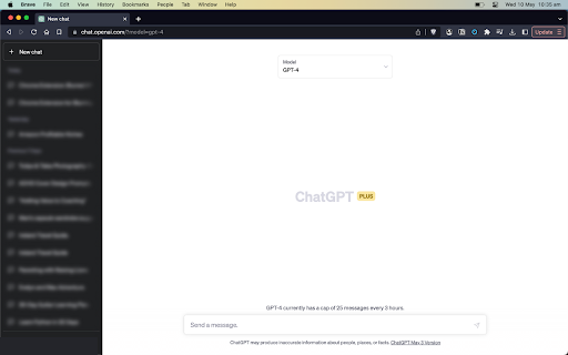 Blur Chat History Preview